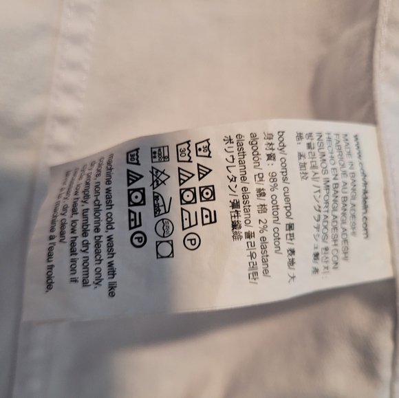 Ladies XS Calvin Klein stretch white jean jacket almost new - Picture 4 of 4